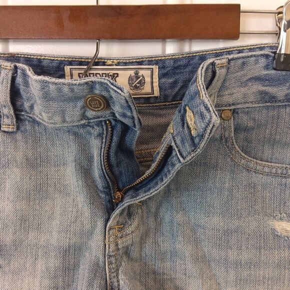 Pink Victoria's secret denim distressed booty shorts with cuffs - Picture 7 of 12